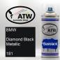 Preview: BMW, Diamond Black Metallic, 181: 400ml Sprühdose, von ATW Autoteile West.